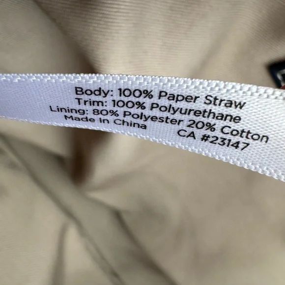 TALBOTS BLUE PACKABLE PAPER-STRAW WOMENS TOTE BAG SHOULDER PURSE - Picture 15 of 15